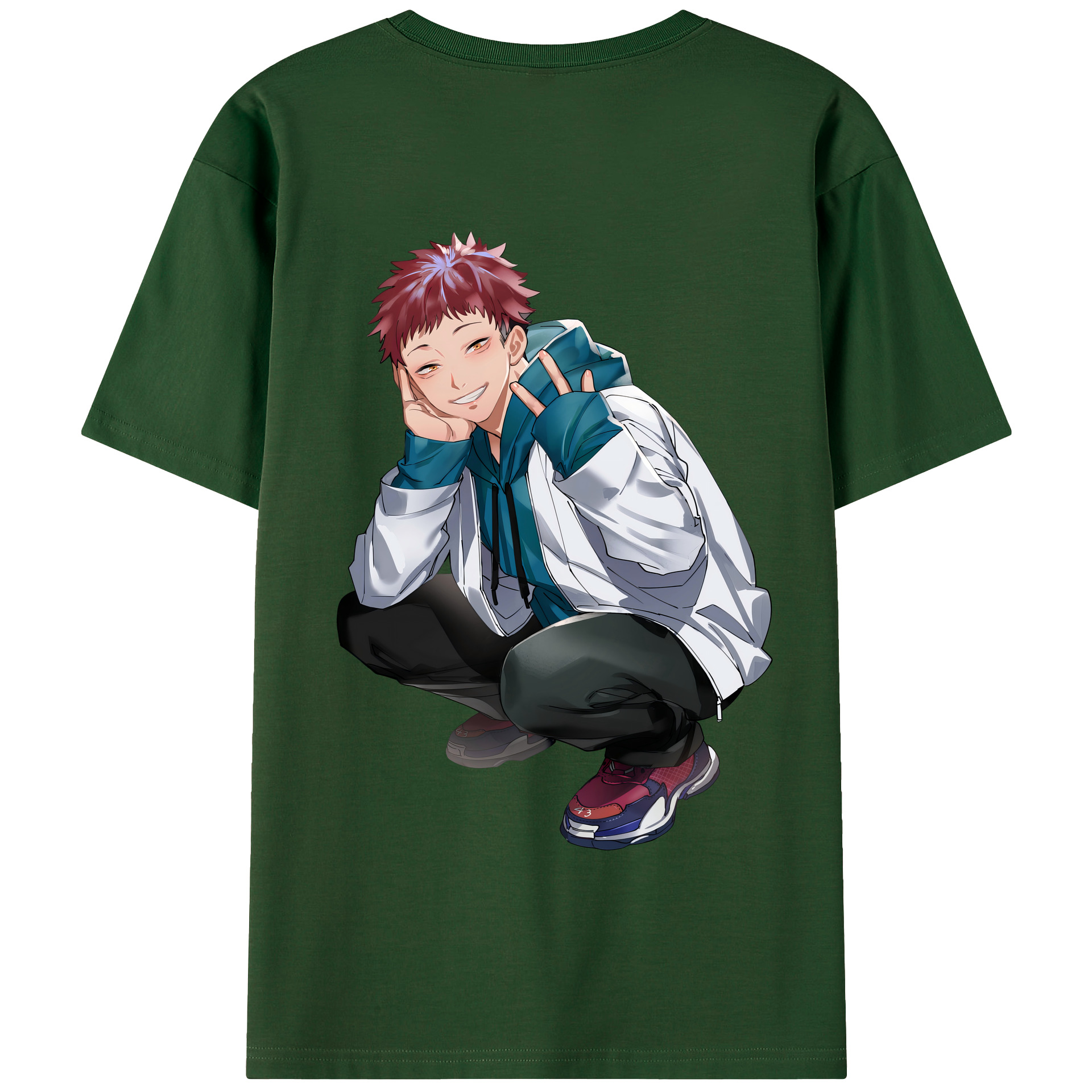 （画像用） 呪術廻戦 Jujutsu Kaisen 綿100％半袖Tシャツ（背面プリント）